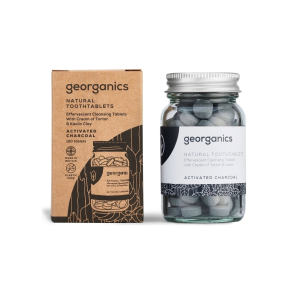 GEORGANICS TOOTHPASTE TABLETS ATIVATED CHARCOAL X 120 TABLETS