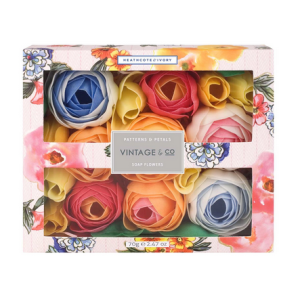 HEATHCOTE & IVORY VINTAGE PATTERNS SOAP FLOWERS