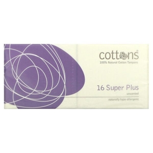 COTTONS ORGANIC TAMPONS SUPER PLUS X16 PURPLE