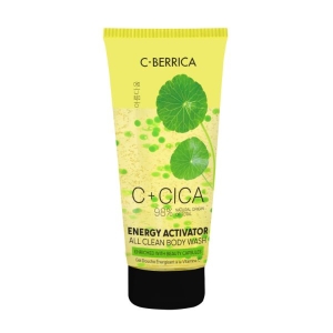 SUPER SIBERICA 05116E CICA C-BERRICA. ENERGY ACTIVATOR ALL CLEAN BODY WASH ENRICHED WITH BEAUTY CAPSULES, 200 ML