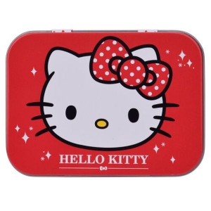 HELLO KITTY GLITTER BAND AID METAL BOX TAKECARE 40509580