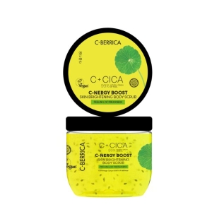 NATURA SIBERICA 05154E CICA C-BERRICA. C-ENERGY BOOST SKIN BRIGHTENING BODY SCRUB FEELING OF FRESHNESS, 200 ML