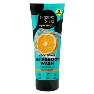 ORGANICS SHOP 06427E SPORT. COOL DOWN. HAIR&BODY WASH. X-TREME FRESH, 200 ML