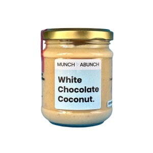 MUNCH ABUNCH WHITE CHOCOLATE COCONUT 200G