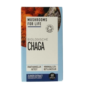 MUSHROOMS FOR LIFE ORGANIC CHAGA 60 CAPSULES
