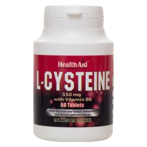 HEALTH AID L-CYSTEINE 550MG WITH VITAMIN B6 X60 TABLETS