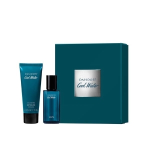 DAVIDOFF COOL WATER MAN EAU DE TOILETTE EDT 40ML + SHOWER GEL 75ML ( 25 )