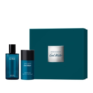 DAVIDOFF COOL WATER MAN EAU DE TOILETTE EDT 75ML + DEO STICK 75ML ( 25 )