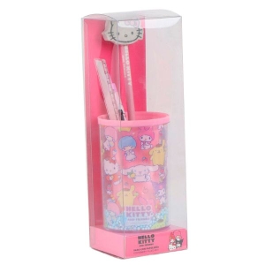 CERDA 1882 HELLO KITTY PENCIL HOLDER STATIONERY SET