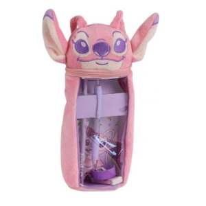 CERDA 1710 STITCH PLUSH PENCIL CASE PINK