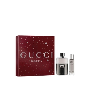 GUCCI GUILTY POUR HOMME EAU DE TOILETTE EDT 50ML + MINI SPRAY EDT 15ML ( 25 )