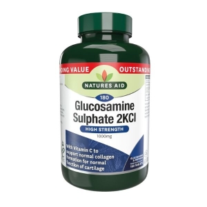 NATURES AID GLUCOSAMINE SULPHATE 2KCL HIGH STRENGTH 1000MG X90 TABLETS