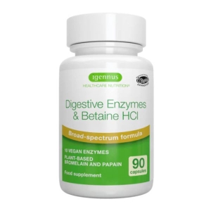 IGENNUS DIGESTIVE ENZYMES & BETAINE HCI X90 CAPSULES