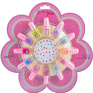 XPLOTE FUN 44187 COLORFUL FLOWER NAIL POLISH WHEEL