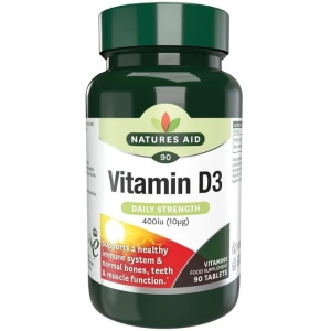 NATURES AID VITAMIN D3 DAILY STRENGTH 400IU X90 TABLETS
