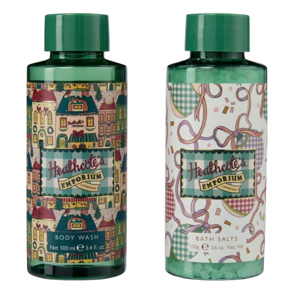 HEATHCOTE & IVORY FG5060 EMPORIUM-BATHING BELLES DUO (BODY WASH 100ML & BATH SALTS 100G) - Image 2