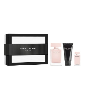 NARCISO RODRIGUEZ FOR HER EAU DE PARFUM EDP 50ML+ EDP 7.5ML + BODY LOTION 50ML (25)