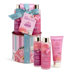 IDC INSTITUTE 42248 SCENTED GARDEN TIN GIFT SET 3PCS