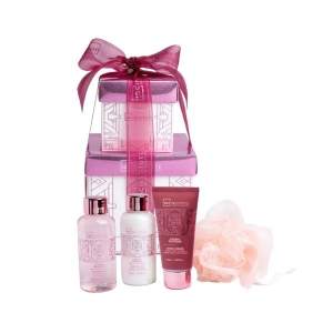 IDC INSTITUTE 42292 SCENTED BATH ROSE DOUBLE GIFT SET
