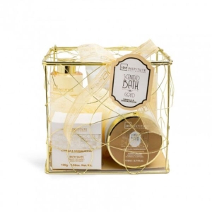 IDC INSTITUTE 42261 SCENTED BATH GOLD PERFECT GIFT SET
