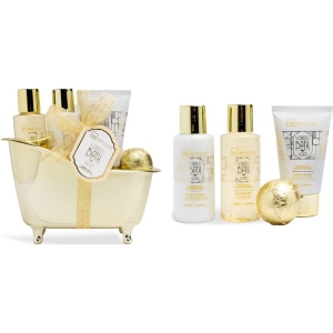 IDC INSTITUTE 42252 SCENTED GOLD MINI BATHTUB SET 2PCS