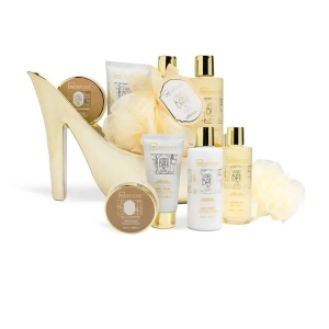 IDC INSTITUTE 42258 SCENTED BATH GOLD HEEL SET 5PCS