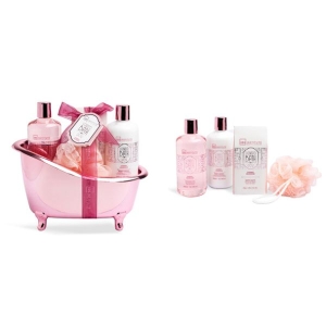 IDC INSTITUTE 42282 SCENTED BATH ROSE BATHTUB 4 PCS