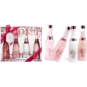 IDC INSTITUTE 42284 SCENTED BATH ROSE CHAMPAGNE SET 4 CS