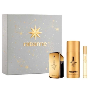 PACO RABANNE 1 MILLION EAU DE TOILETTE EDT 50 ML + EDT 10ML + DEODORANT SPRAY 150ML (25)