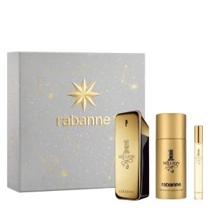 PACO RABANNE 1 MILLION EAU DE TOILETTE EDT 100 ML + EDT 10ML + DEODORANT SPRAY 150ML (25)