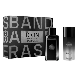 ANTONIO BANDERAS THE ICON EAU DE PARFUM EDP 100ML + DEODORANT SPRAY 150 ML ( 25 )