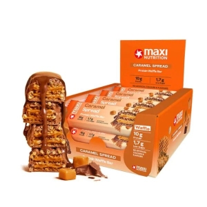 MAXI NUTRITION PROTEIN WAFFLE BAR CARAMEL SPREAD 39G