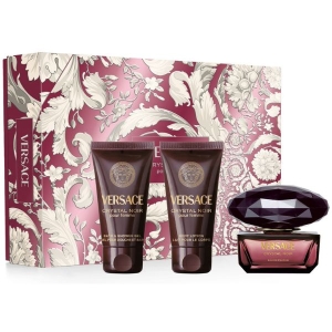 VERSACE CRYSTAL NOIR POUR FEMME EAU DE PARFUM EDP 50ML + BODY LOTION 50ML + SHOWER GEL 500 ML