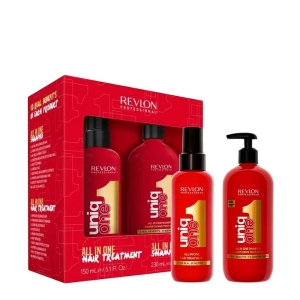 REVLON UNIQ ONE ALL IN ONE SHAMPOO 230ML + ALL IN ONE TREATMENT 150ML GIFT SETS