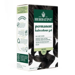 HERBATINT PERMANENT HAIRCOLOUR GEL 2N BROWN 170ML