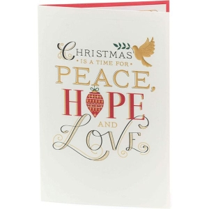 PEACE HOPE AND LOVE CHRISTMAS CARDS