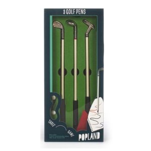 TRI-COASTAL GOLF THEMED 3 PEN SET MATTE FINISH 31187T-33561