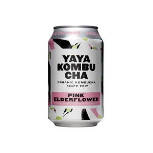 YAYA ORGANIC KOMBUCHA PINK ELDERFLOWER 330ML