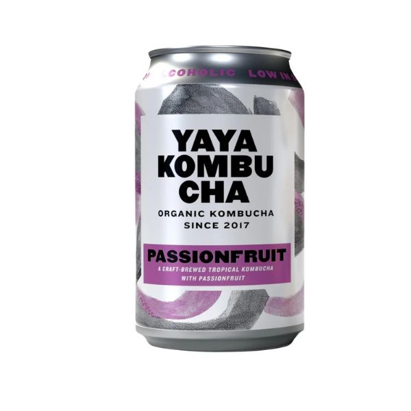 YAYA ORGANIC KOMBUCHA PASSION FRUIT 330ML