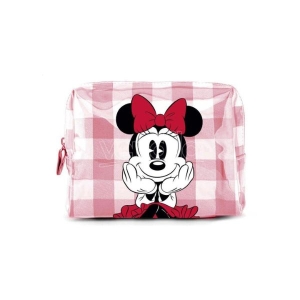 MINNIE MOUSE GINGHAM PINK TOILETRY BAG CERDA 3368