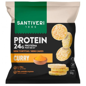 SANTIVERI PROTEIN MINI CAKES CURRY 50G