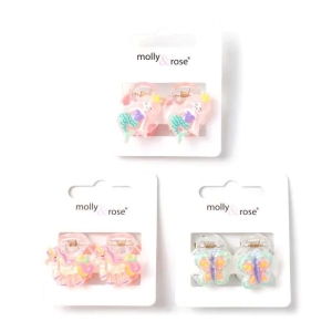 MOLLY & ROSE 9348 KIDS DESIGN SMALL JAW CLIPS X 2