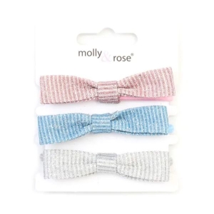 MOLLY & ROSE 9294 GLITTERS BOW ELASTICS X 3