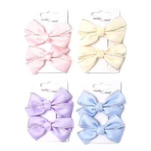 MOLLY & ROSE 9642 BOW CLIPS X 2