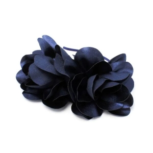 MOLLY & ROSE 9606 NAVY BLUE BOW BARETTE CLIP