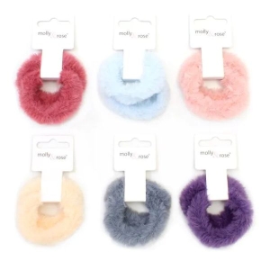 MOLLY & ROSE 9317 FAUX FUR ELASTICS X 2