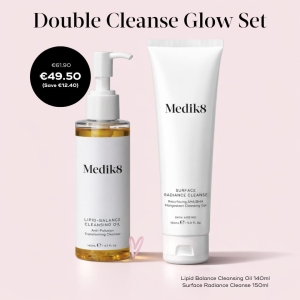 MEDIK8 CLEANSE GLOW SET LIPID BALANCE CLEANSING OIL 140ML + SUFRACE RADIANCECLEANSE 150ML (5637)
